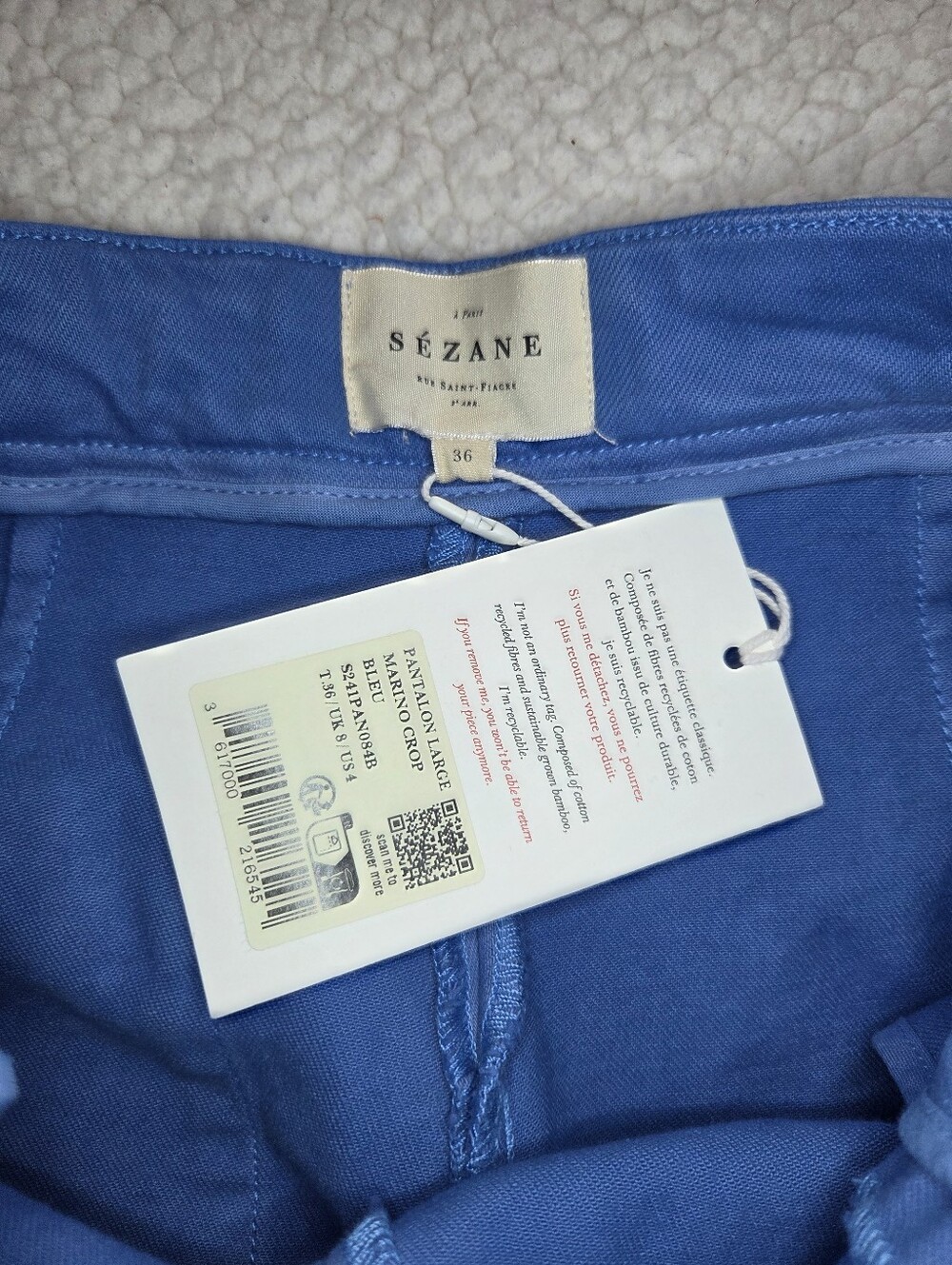 Sezane Marino Crop Trousers 36 NWT - Picture 10 of 13